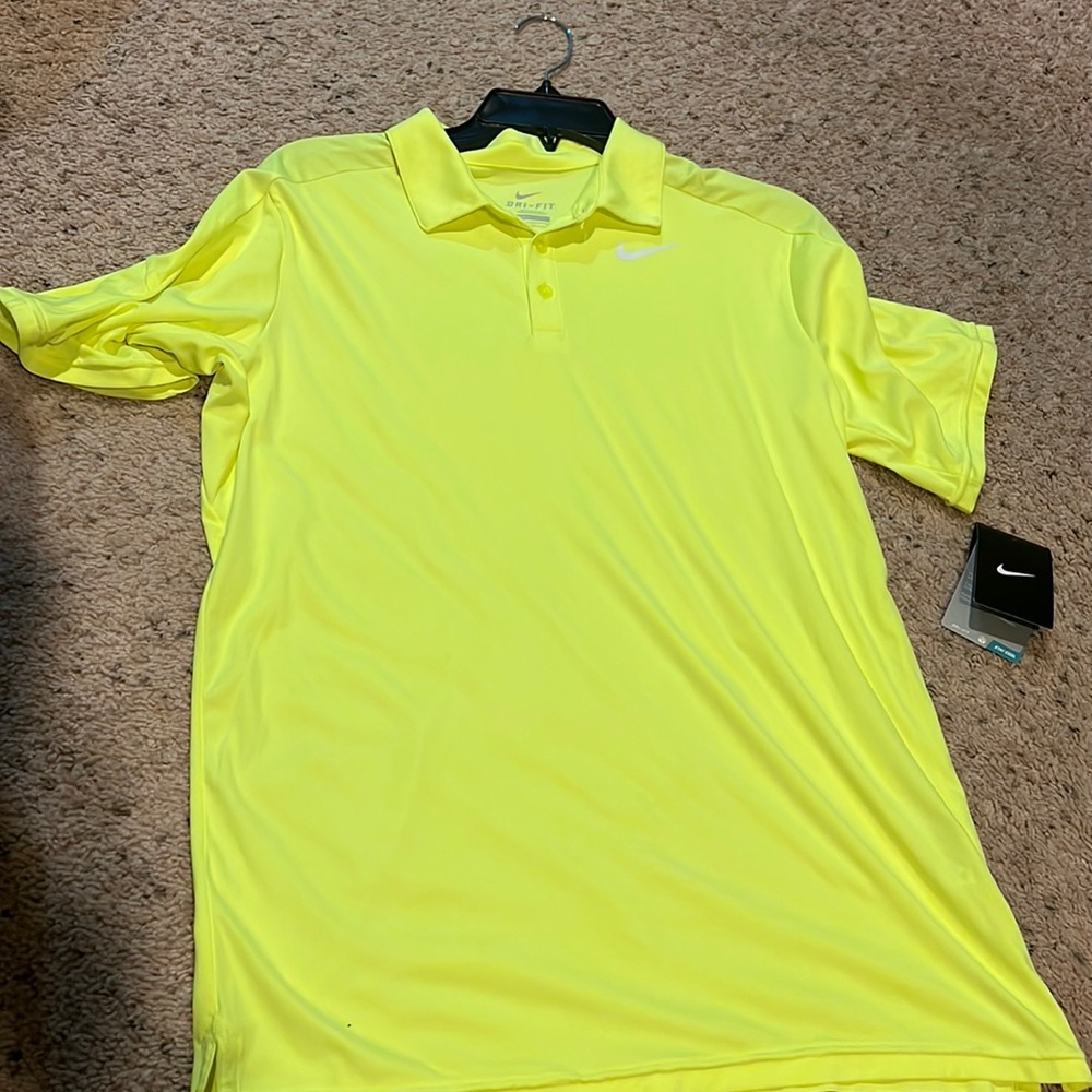 Boys XL golf shirt bright yellow size XL